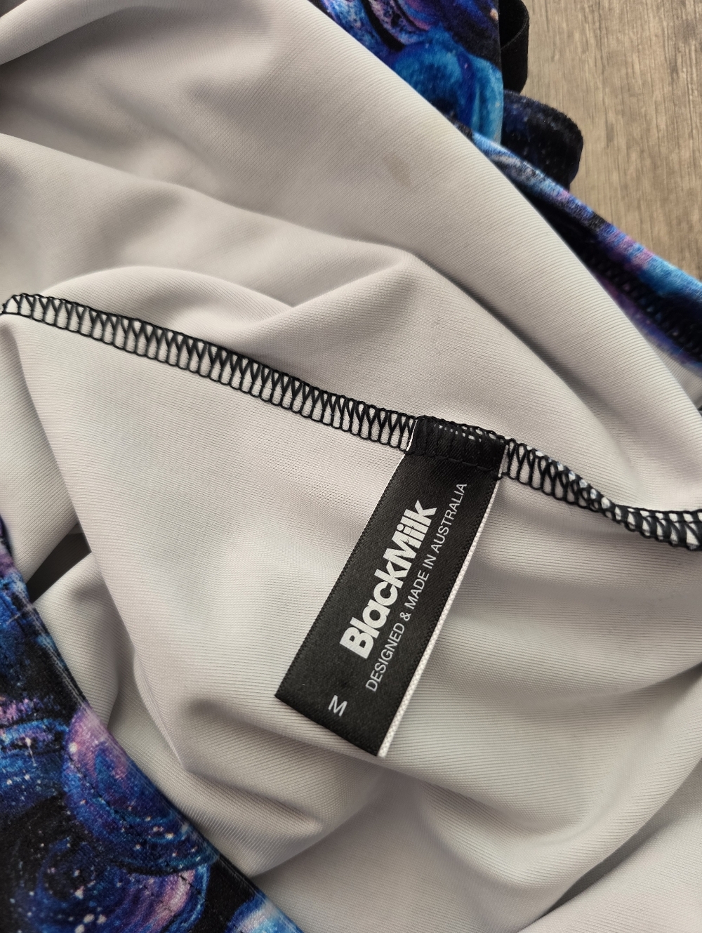 BLACKMILK SPACE MACAROONS Galaxy kawaii VELVET Mini Dress Purple/Blue M - Picture 7 of 10